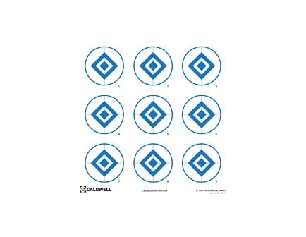 Caldwell Diamond Target, 16", Blue, 10-Pack 1175519