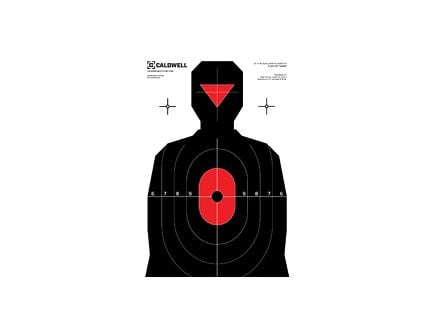 Caldwell Dual Zone Target, Orange/Black, 8-Pack 1175523