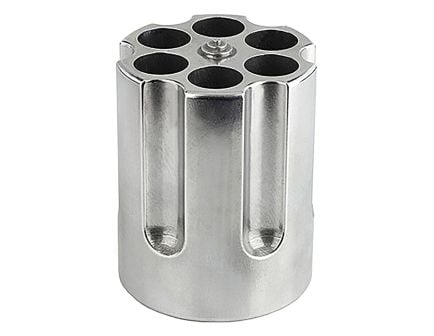 Caliber Gourmet Small Gun Cylinder Revolver Pen Holder, Silver