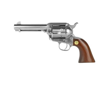 Cimarron Mod P .45 Long Colt Revolver, 4.75" Barrel, Fixed Sights, Silver - MP4500