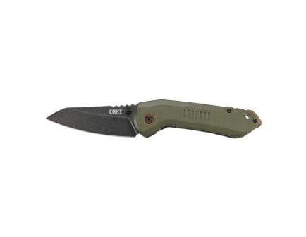 CRKT Overland Black Plain Reverse Tanto 2.99" 6280 Stonewashed 8Cr13MoV OD