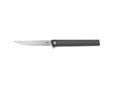 CRKT CEO FLIPPER Silver Plain Straight Back 3.35" 7097 Satin AUS 8