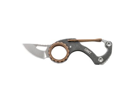 CRKT COMPANO Silver Plain Drop Point 1.42" 9082 Satin 5Cr15MoV