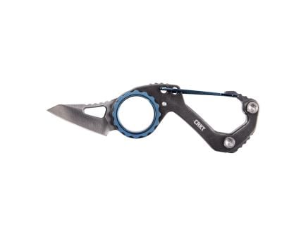 CRKT Compano Silver Plain Sheepsfoot 1.44" SS 9083 Satin 8Cr13MoV Black,