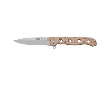 CRKT M16 Silver Plain Spear Point 3.55" M16-03BS Bead Blasted Sandvik 12C27