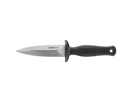 Cold Steel Counter Tac II, Fixed Blade Knife, AUS-8A Steel, Plain Edge, 3.375" Blade