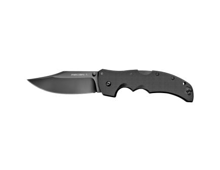 Cold Steel Recon 1, Folding Knife, S35VN with DLC Coating, Plain Edge, Clip Point, 4" Blade