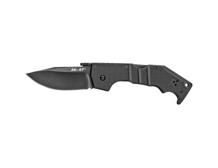 Cold Steel AK-47 Folding Knife, S35VN with DLC Coating, Plain Edge, 3.5" Blade