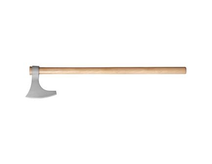 Cold Steel Viking Hand Axe, Axe, Silver, Plain, 1055 Carbon, 30" Natural Wood Handle