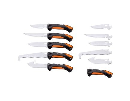 Cold Steel Click N Cut Hunting Kit 3.5"-6" Drop Point Folding Knife, Black, Orange - CSCCFLDKIT