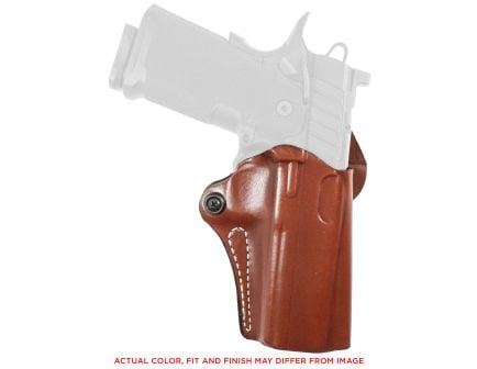 DeSantis Gunhide 019, Mini Scabbard, Belt Holster, fits Kimber Micro 1911, Right Hand, Tan Leather