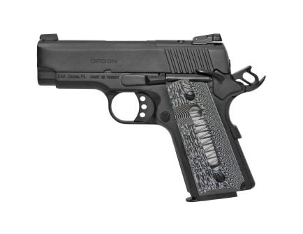 Girsan .45 ACP 1911 Pistol, 3.4" Barrel, Adjustable Sights, Black - 390035