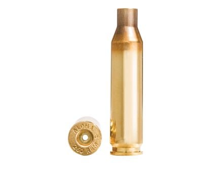 Alpha Munitions .260 Remington Large Rifle Primed Brass Cartridge Case, 100rds
