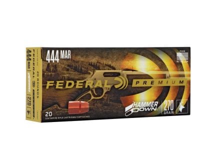 Federal HammerDown .444 Marlin Ammunition, 20 Rounds Soft Point 270Gr - LG444M1