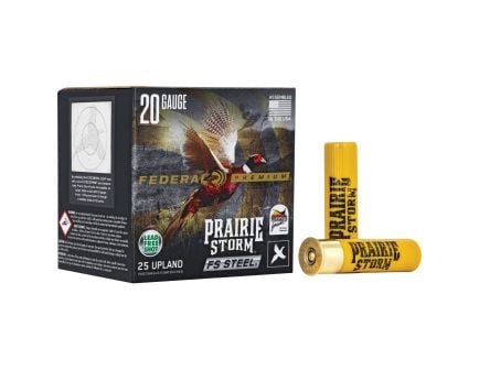 Federal Premium 20 Gauge Ammunition, 25 Rounds Steel Shot #4 - PFSX207FS4