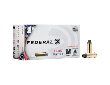 Federal Train & Protect .38 Special Ammunition, 50 Rounds VHP 158Gr - TP38VHP1