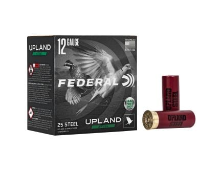 Federal Upland Steel 12 Gauge Ammunition, 25 Rounds Steel Shot #6 - USH1226