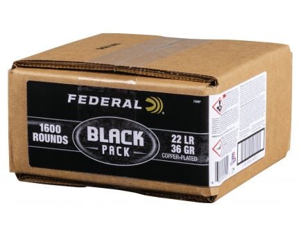 Federal .22 LR 36 gr Black Pack 1600 Rounds Ammunition - 788BF