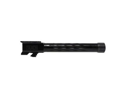 Faxon Firearms Match Flame Fluted Drop-In Barrel 9mm 4.50" Fits Glock Gen 5 G17, Black