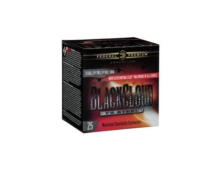 Federal Black Cloud 12 ga 3" 1.25oz #2 Steel 25 Shotshells - PWBX142 2