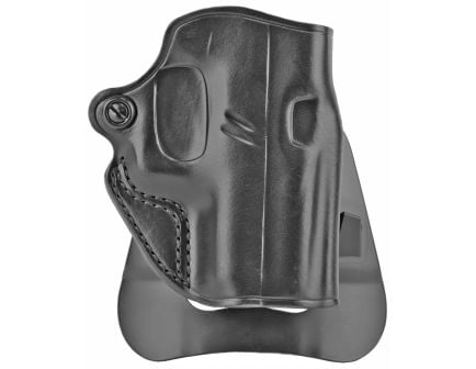 Galco Speed Master 2.0 Holster, Fits Glock 43/43X, Right Hand, Black Leather