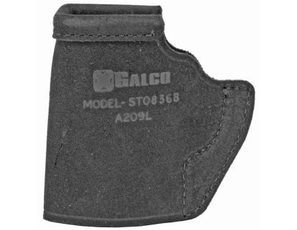 Galco STOW-N-GO Inside The Pant Holster, Fits Ruger LCP II, Right Hand, Black Leather
