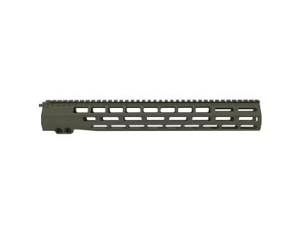 Grey Ghost Precision Handguard, MLOK, 15", Anodized Finish, Olive Drab Green, fits AR-10