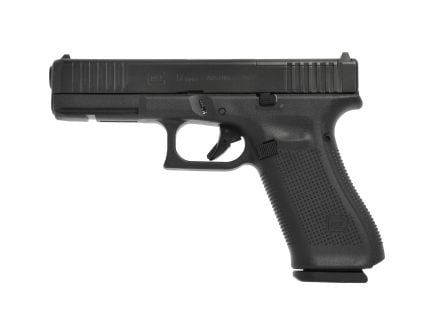 Glock 17 M.O.S. 9mm Pistol, 4.49" Barrel, Fixed Sights, Black - G17517MOSAUT