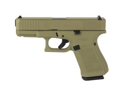 Glock 19 9mm Pistol, 4.02" Barrel, Fixed Sights, Coyote - PA195S204CT