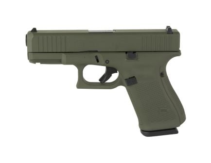 Glock 19 9mm Pistol, 4.02" Barrel, Fixed Sights, OD Green - PA195S204OD