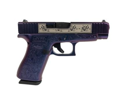 Glock G48 Gen 5 Custom Glock & Roses Compact 9mm 4.17" 10rds, Mongoose Purple