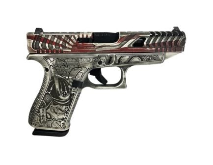 Glock G48 Custom Rising Sun Bushido Compact 9mm 4.17" 10rds, Gray