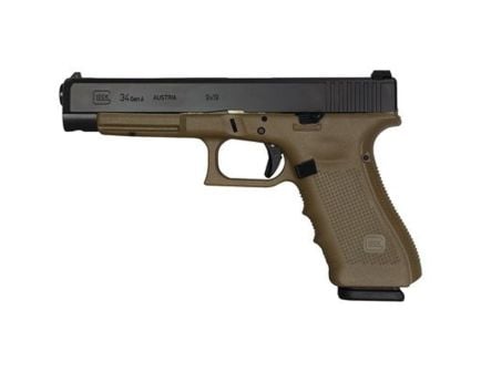 Glock G34 Gen 4 MOS Competition 9mm 5.31" 17rds, OD Green