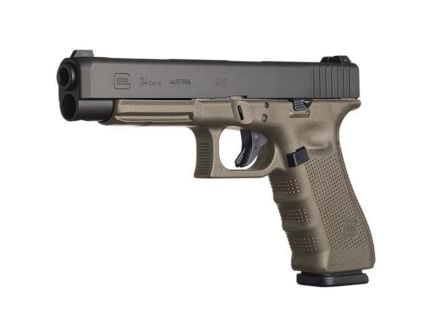 Glock G34 Gen 4 Competition 9mm 5.31" 17rds, OD Green