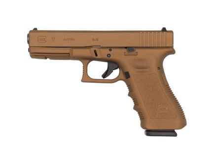 Glock 17 9mm Pistol, 4.49" Barrel, Fixed Sights, Burnt Bronze - PI1750204