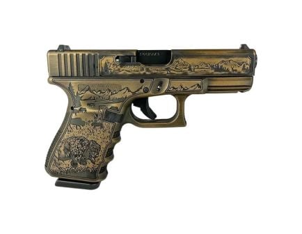 Glock G19 Gen 3 Custom Western Compact 9mm 4.02" 15rds, Bronze