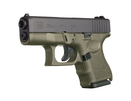 Glock G26 Gen 3 Subcompact 9mm 3.43" 10rds, OD Green