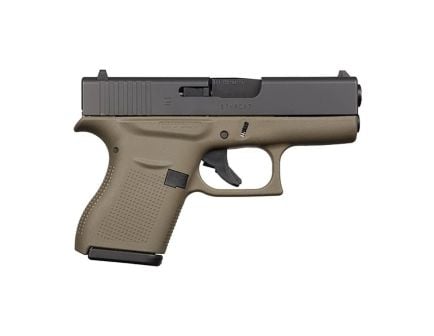 Glock G43 Subcompact 9mm 3.41" 6rds, OD Green