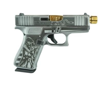 Glock G43X Custom Liberty or Death Subcompact 9mm 4" 10rds, Gray