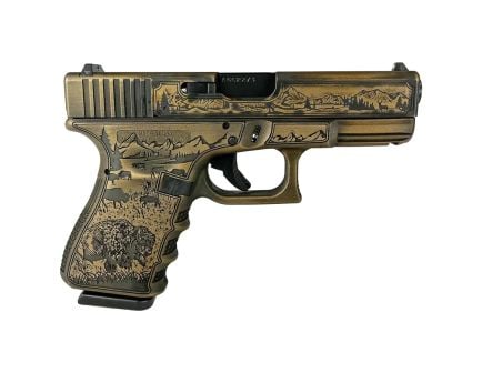 Glock G19 Gen 3 Custom Western Compact 9mm 4.02" 15rds, Gold