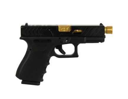 Glock G19 Gen 3 Custom Chainmail Stippled/Bear Cut Compact 9mm 4.60" 15rds, Black
