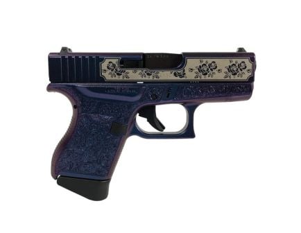 Glock G43 Custom Glock & Roses Subcompact 9mm 3.41" 6rds, Mongoose Purple
