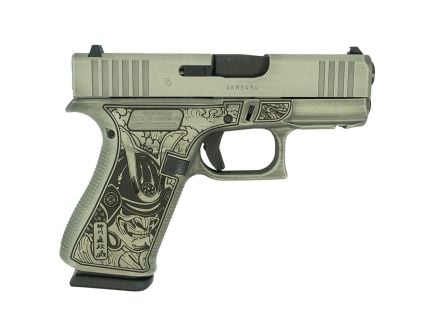 Glock G43X Custom Bushido Mask Subcompact 9mm 3.41" 10rds, Gray