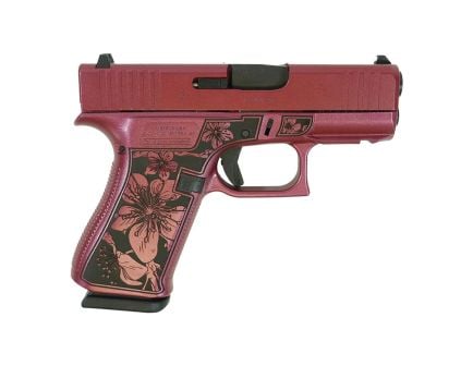 Glock G43X Cherry Blossom Subcompact 9mm 3.41" 10rds, Medusa Pink
