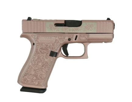 Glock G43X Glock & Roses Subcompact 9mm 3.41" 10rds, Pink