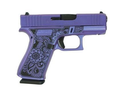 Glock G43X Mandala Subcompact 9mm 3.41" 10rds, Purple Pearl