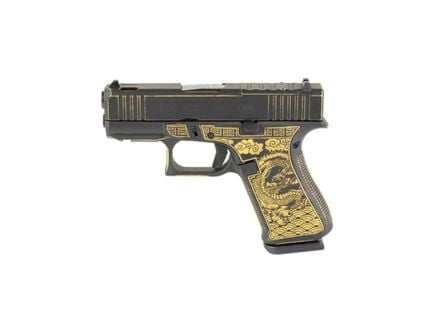 Glock G43X Subcompact 9mm 3.41" 10rds, Black/Gold