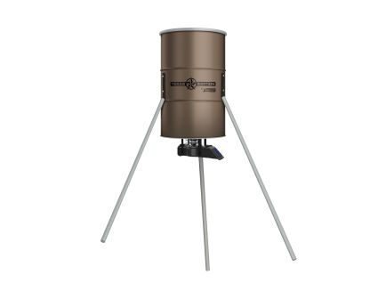 Boss Buck Texas Edition 350 lb Tripod Feeder w/Updated Sunslinger Kit, Green