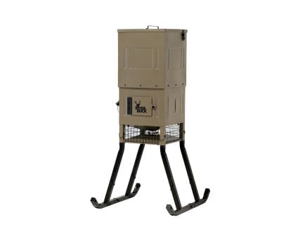 Boss Buck 300 lb Stand and Fill Sled Feeder, Tan