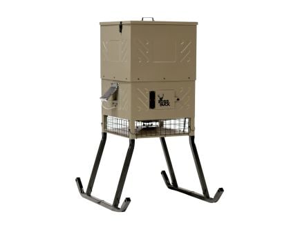 Boss Buck 600 lb Stand and Fill Sled Feeder, Tan